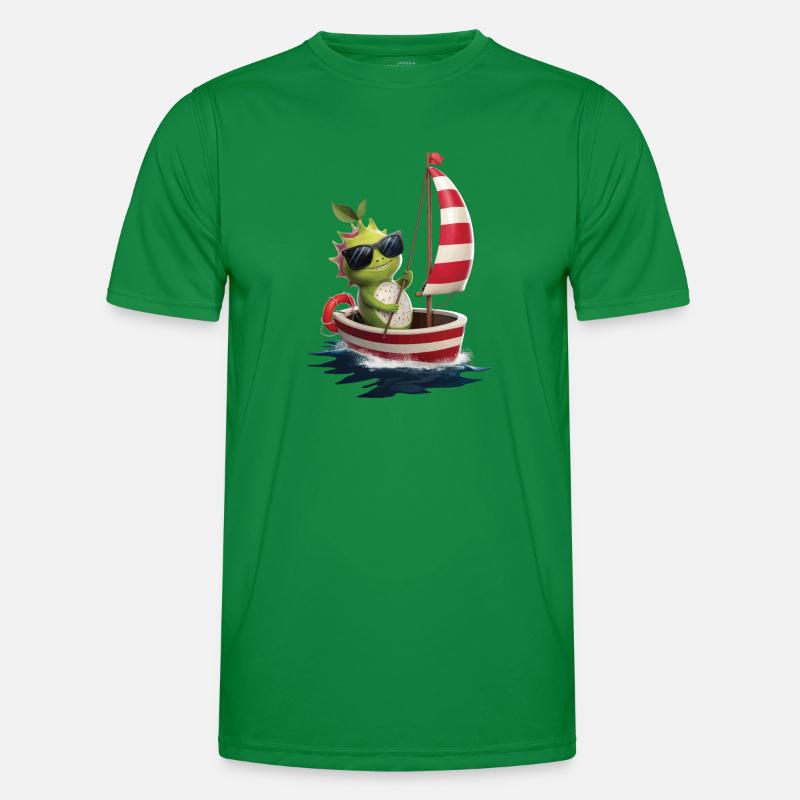 Obst Drachenfrucht Bootfahren Geschenk Männer Funktions-T-Shirt