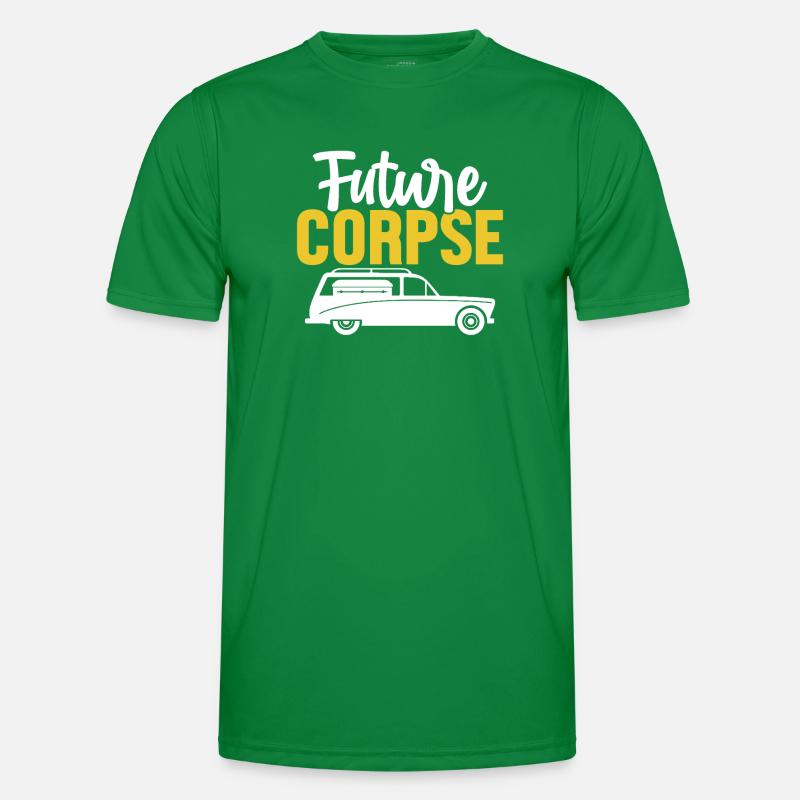 Future Corpse Funny Mortician Embalming Funeral Men's Functional T-Shirt