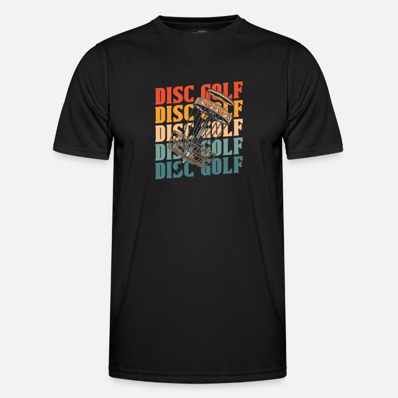 Frisbee Golf Disc Golf - Men's Functional T-Shirt - black