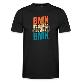 Bmx Bmx Biker - T-shirt sport Homme - noir - Devant - AI Model Male 178 dark (178cm)