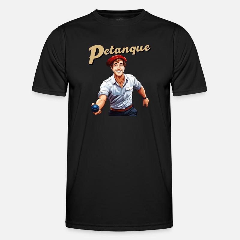Petanque Mann Männer Funktions-T-Shirt