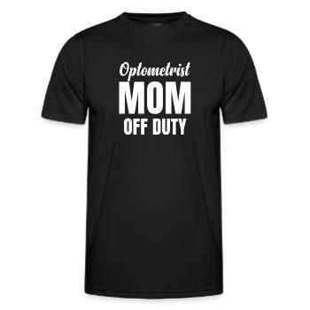 Optikerin, Mutter, Dienstfrei, Optikerin, - Männer Funktions-T-Shirt - Schwarz - Vorne - AI Model Male 178 dark (178cm)