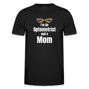 Ich Bin Mutter Und Optikerin. Nichts Macht Mir - Männer Funktions-T-Shirt - Schwarz - Vorne - AI Model Male 178 dark (178cm)