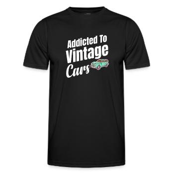Addicted to - Men's Functional T-Shirt - black - Front - AI Model Male 178 dark (178cm)