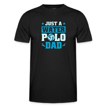 Wasserball Wasserballer Vater - Männer Funktions-T-Shirt - Schwarz - Vorne - AI Model Male 178 dark (178cm)
