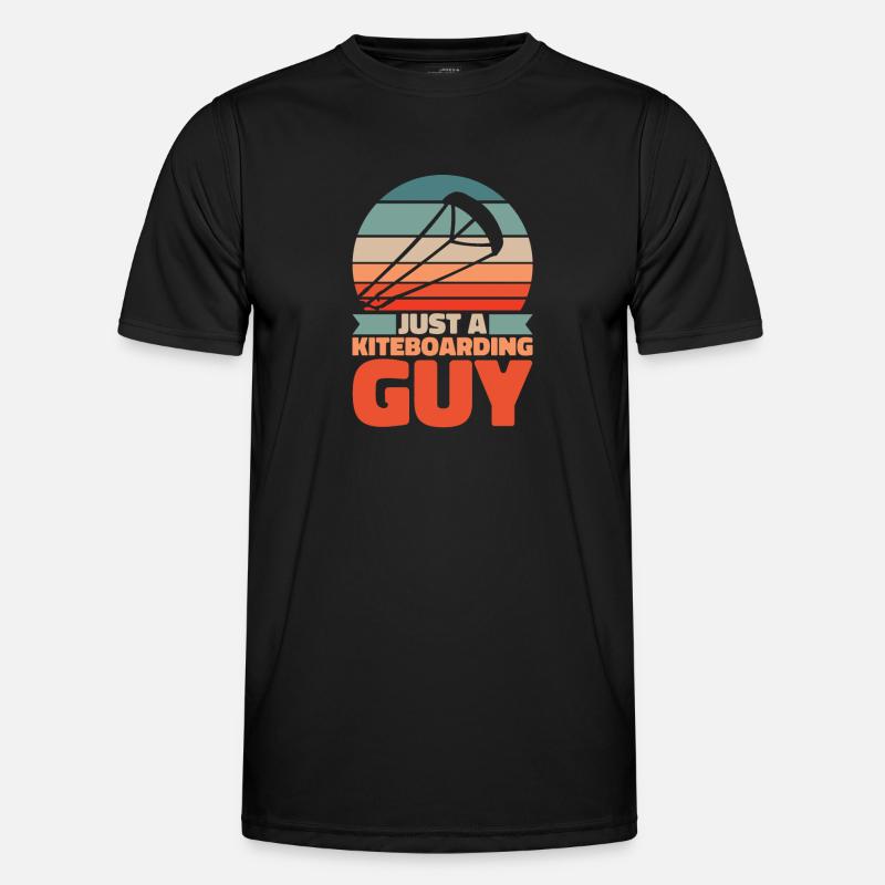 Kitesurfer Kitesurfing Kiting Kitesurfing - Men's Functional T-Shirt - black