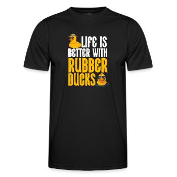 Rubber Duck Rubber Duck - Men's Functional T-Shirt - black - Front - AI Model Male 178 dark (178cm)
