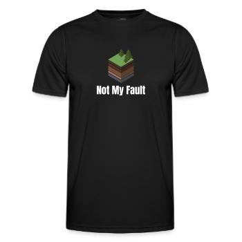 Nicht Meine Schuld, Lustiger Seismologe, - Männer Funktions-T-Shirt - Schwarz - Vorne - AI Model Male 178 dark (178cm)