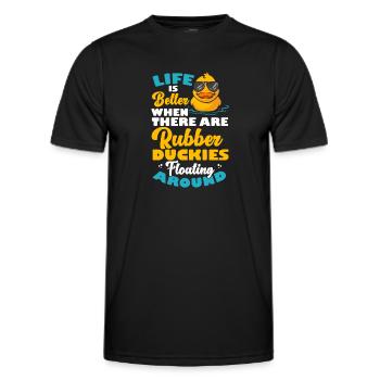 Rubber Duck Rubber Duck - Men's Functional T-Shirt - black - Front - AI Model Male 178 dark (178cm)