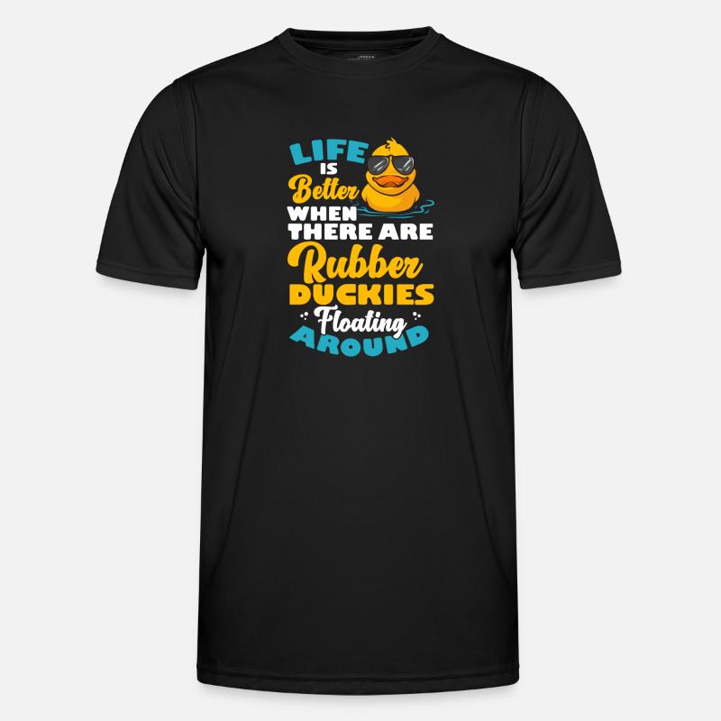 Quietscheentchen Quietscheente Gummiente Männer Funktions-T-Shirt