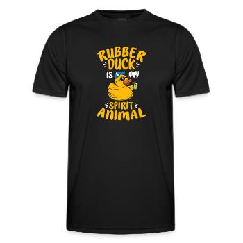 Rubber Duck Rubber Duck - Men's Functional T-Shirt - black - Front - AI Model Male 178 dark (178cm)