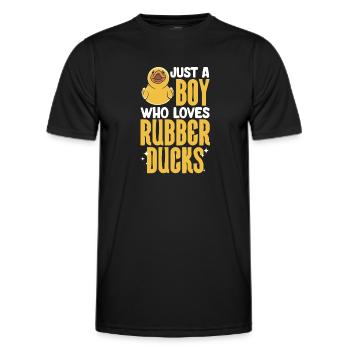 Rubber Duck Rubber Duck - Men's Functional T-Shirt - black - Front - AI Model Male 178 dark (178cm)