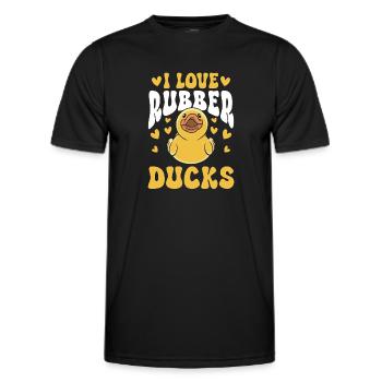 Rubber Duck Rubber Duck - Men's Functional T-Shirt - black - Front - AI Model Male 178 dark (178cm)