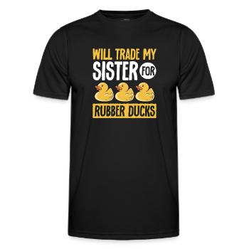 Rubber Duck Rubber Duck - Men's Functional T-Shirt - black - Front - AI Model Male 178 dark (178cm)