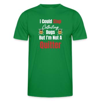 Je pourrais arrêter de collectionner, mais je - T-shirt sport Homme - vert - Devant - AI Model Male 178 dark (178cm)
