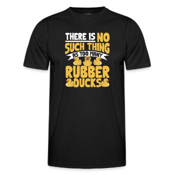 Rubber Duck Rubber Duck - Men's Functional T-Shirt - black - Front - AI Model Male 178 dark (178cm)