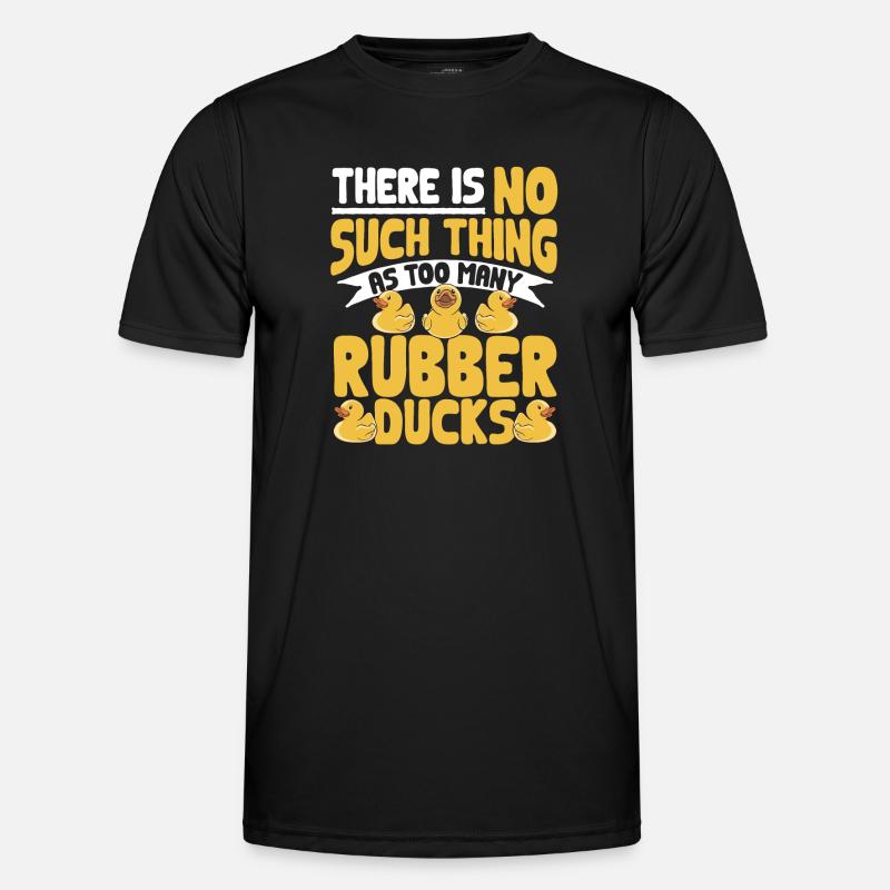 Quietscheentchen Quietscheente Gummiente - Männer Funktions-T-Shirt - Schwarz