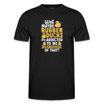 Rubber Duck Rubber Duck - Men's Functional T-Shirt - black - Front - AI Model Male 178 dark (178cm)