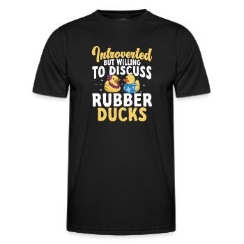 Rubber Duck Rubber Duck - Men's Functional T-Shirt - black - Front - AI Model Male 178 dark (178cm)