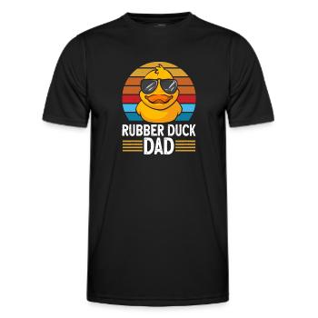 Rubber Duck Rubber Duck - Men's Functional T-Shirt - black - Front - AI Model Male 178 dark (178cm)