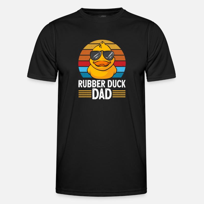 Quietscheentchen Quietscheente Gummiente - Männer Funktions-T-Shirt - Schwarz