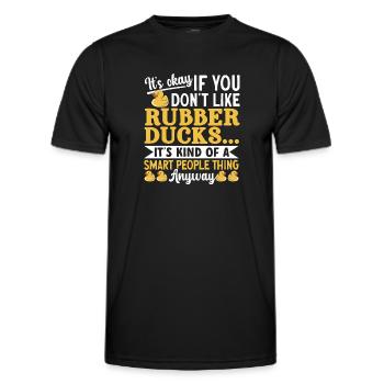 Rubber Duck Rubber Duck - Men's Functional T-Shirt - black - Front - AI Model Male 178 dark (178cm)