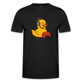 Rubber Duck Rubber Duck - Men's Functional T-Shirt - black - Front - AI Model Male 178 dark (178cm)