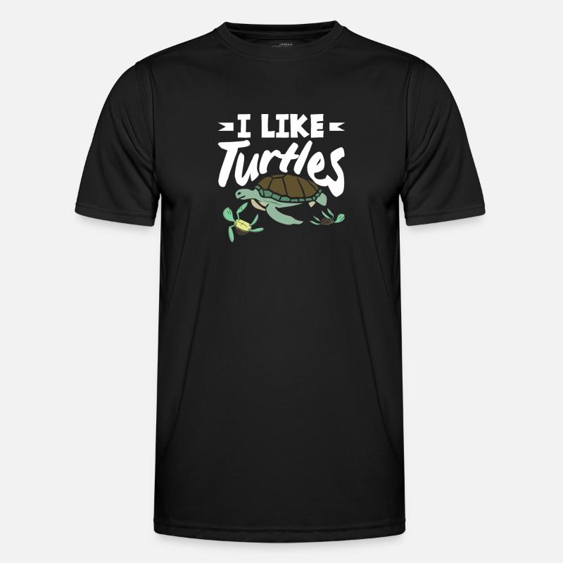 Turtle Sea Turtle Gift - Men's Functional T-Shirt - black