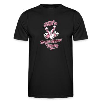 Board Game Board Game - Men's Functional T-Shirt - black - Front - AI Model Male 178 dark (178cm)