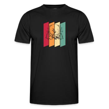 Flamingo Lune Hurlement - T-shirt sport Homme - noir - Devant - AI Model Male 178 dark (178cm)