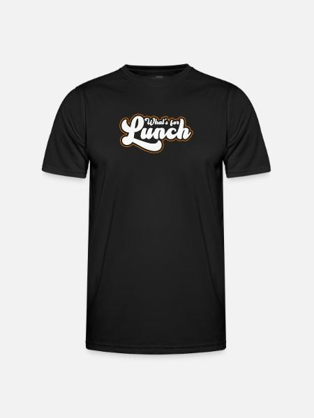 What's For Lunch? - Men's Functional T-Shirt - black