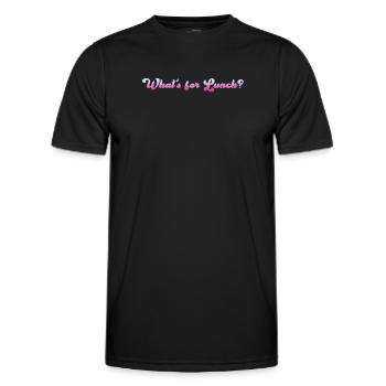 What's For Lunch? - Men's Functional T-Shirt - black - Front - AI Model Male 178 dark (178cm)