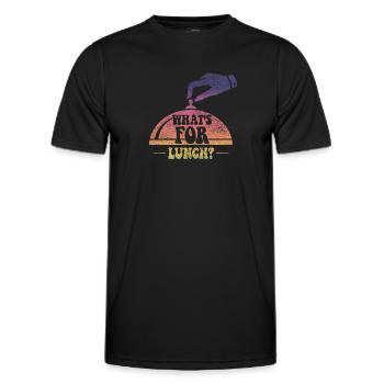 What's For Lunch? - Men's Functional T-Shirt - black - Front - AI Model Male 178 dark (178cm)