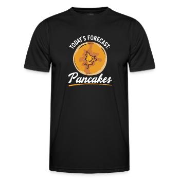 Pancake Breakfast Pancakes - Men's Functional T-Shirt - black - Front - AI Model Male 178 dark (178cm)