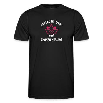 Le Reiki est ma guérison par le chakra de la confiture, bouddhiste - T-shirt sport Homme - noir - Devant - AI Model Male 178 dark (178cm)
