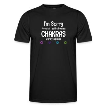 Je suis désolé pour ce que j’ai dit quand mon - T-shirt sport Homme - noir - Devant - AI Model Male 178 dark (178cm)