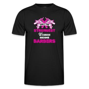Nur Die Stärksten Frauen Werden - Männer Funktions-T-Shirt - Schwarz - Vorne - AI Model Male 178 dark (178cm)