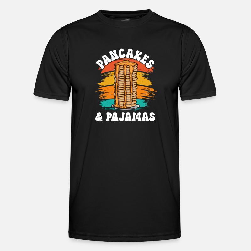 Pancake Breakfast Pancakes - Men's Functional T-Shirt - black