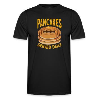 Pancake Breakfast Pancakes - Men's Functional T-Shirt - black - Front - AI Model Male 178 dark (178cm)