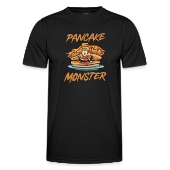 Pancake Breakfast Pancakes - Men's Functional T-Shirt - black - Front - AI Model Male 178 dark (178cm)