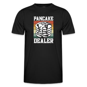 Pancake Breakfast Pancakes - Men's Functional T-Shirt - black - Front - AI Model Male 178 dark (178cm)