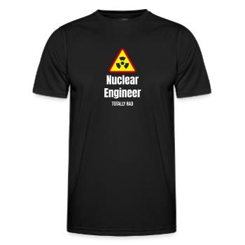 Nuklearingenieur Totally Rad Engineer - Männer Funktions-T-Shirt - Schwarz - Vorne - AI Model Male 178 dark (178cm)