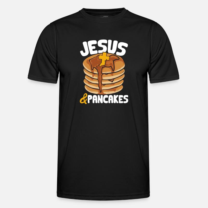 Pancake Breakfast Pancakes - Men's Functional T-Shirt - black