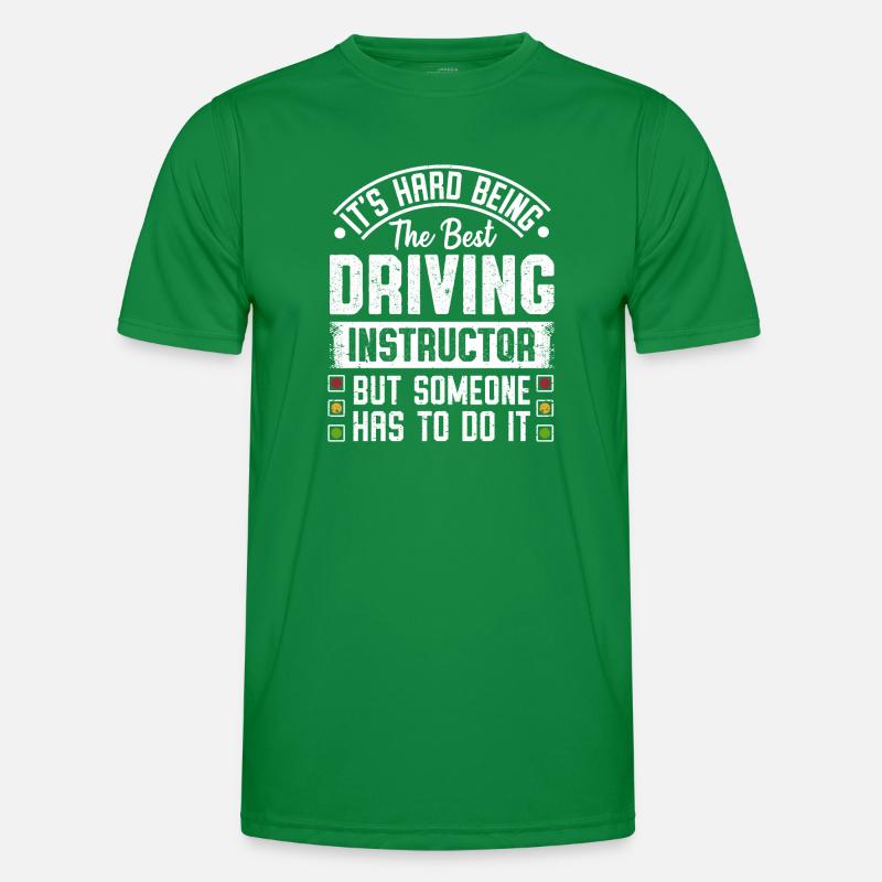 Funny Driving Instructor Permit License Driver Men's Functional T-Shirt