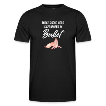 Today’s Good Mood est commandité par Ballet - T-shirt sport Homme - noir - Devant - AI Model Male 178 dark (178cm)