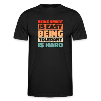 Schwarzer Humor Funny Quote Saying - Männer Funktions-T-Shirt - Schwarz - Vorne - AI Model Male 178 dark (178cm)