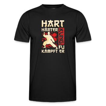 Kung-fu - T-shirt sport Homme - noir - Devant - AI Model Male 178 dark (178cm)