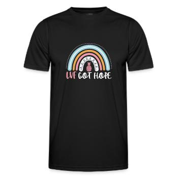 FIV Got Hope Drôle FIV Boho Arc-en-ciel Infertilité - T-shirt sport Homme - noir - Devant - AI Model Male 178 dark (178cm)