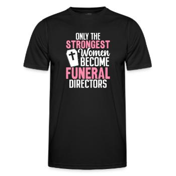 Bestattungsunternehmer Lustige Einbalsamierung Beerdigung - Männer Funktions-T-Shirt - Schwarz - Vorne - AI Model Male 178 dark (178cm)