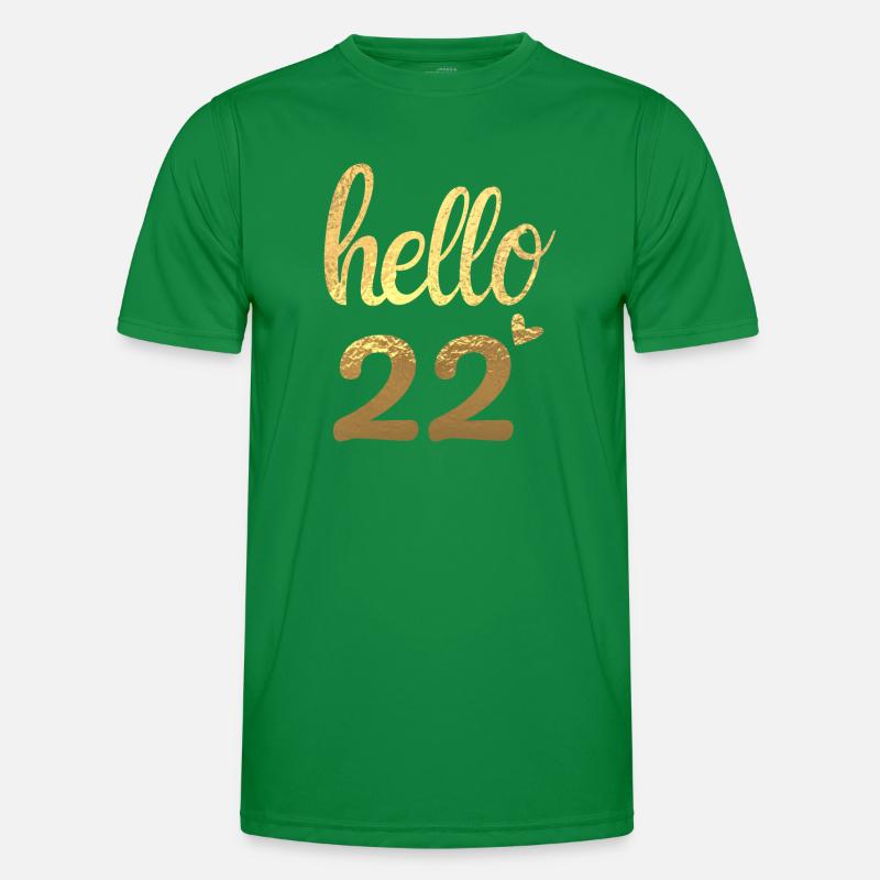 Hello 22 doré T-shirt sport Homme